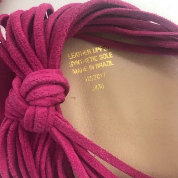 Kurt Geiger Suede Knot Ankle Wrap Open Toe Heels - Picture 7 of 12